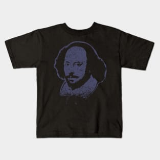 Embrace Literary Brilliance - William Shakespeare Pop Art Design From the Chandos Portrait Kids T-Shirt